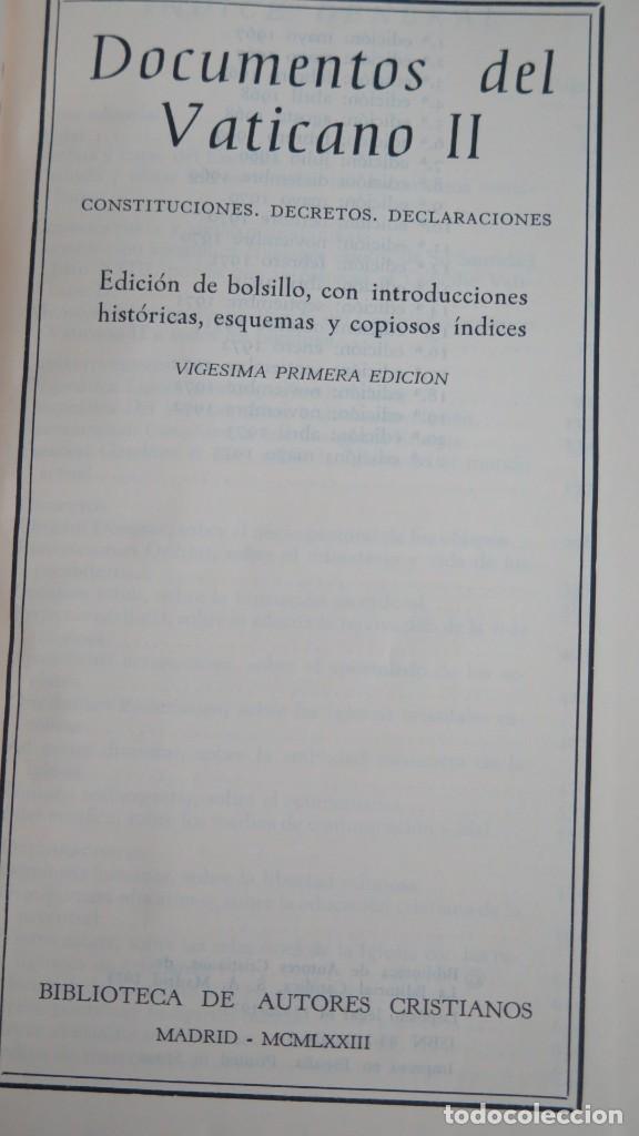 Libros de segunda mano: 1973.- DOCUMENTOS DE VATICANO II. B.A.C - Foto 2