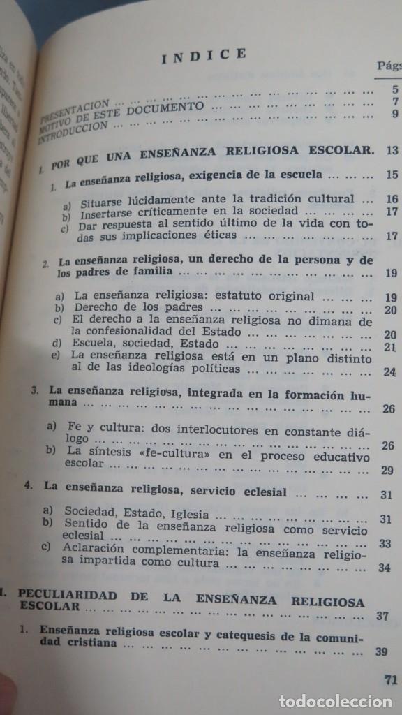 Libros de segunda mano: LA ENSE&Ntilde;ANZA RELIGIOSA ESCOLAR - Foto 2