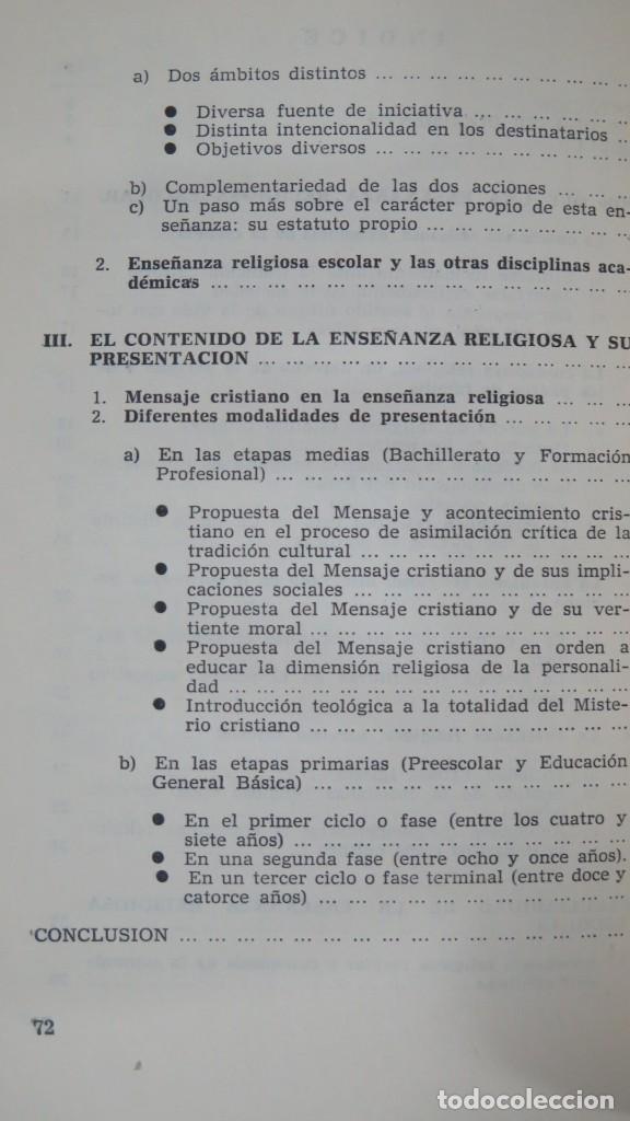 Libros de segunda mano: LA ENSE&Ntilde;ANZA RELIGIOSA ESCOLAR - Foto 3
