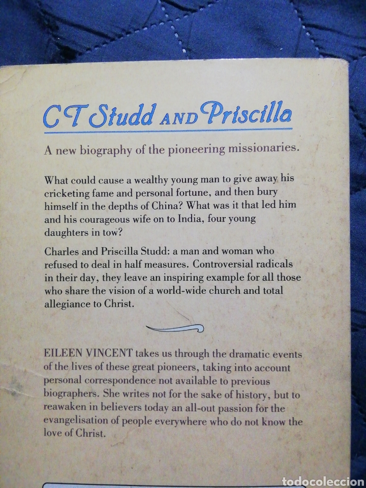 Libros de segunda mano: C T STUDD AND PRISCILLA. EILEEN VINCENT. EN INGL&Eacute;S - Foto 2
