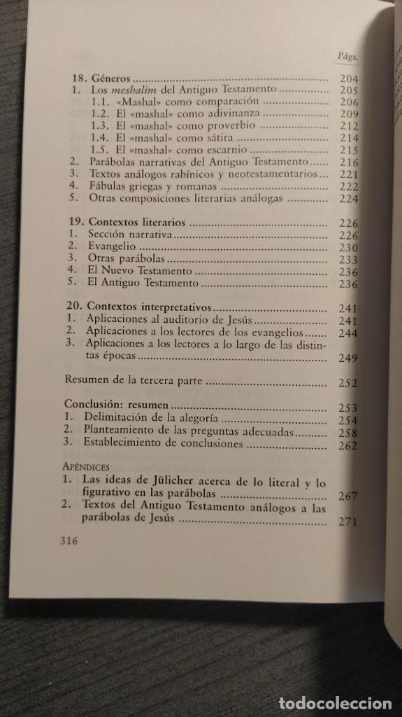 Libros de segunda mano: INTERPRETAR LAS PARABOLAS.  JOHN W. SIDER.  Editorial San Pablo. - Foto 10