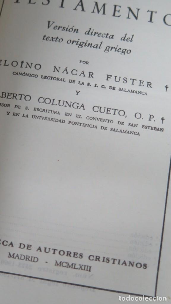 Libros de segunda mano: 1963.- NUEVO TESTAMENTO. NACAR-COLUNGA. B.A.C - Foto 2