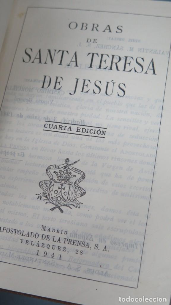 Libros de segunda mano: 1941.- OBRAS DE SANTA TERESA DE JESUS - Foto 2