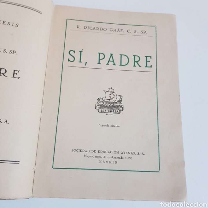 Libros de segunda mano: SI PADRE - P. RICARDO GRAF - Foto 2