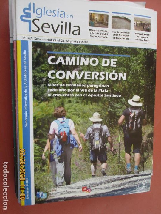 Libros de segunda mano: IGLESIA EN SEVILLA  SEMANARIO SEVILLA N&ordm; 167 - JULIO 2018 - CAMINO DE CONVERSION