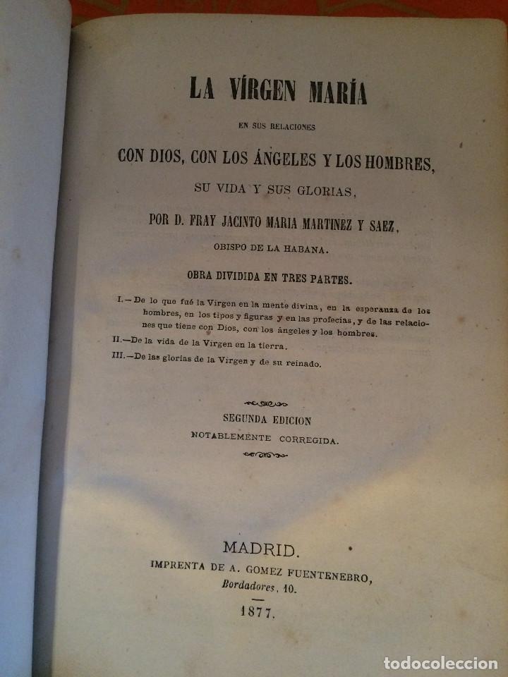 Libros de segunda mano: LA VIRGEN MARIA 1877 - Foto 2