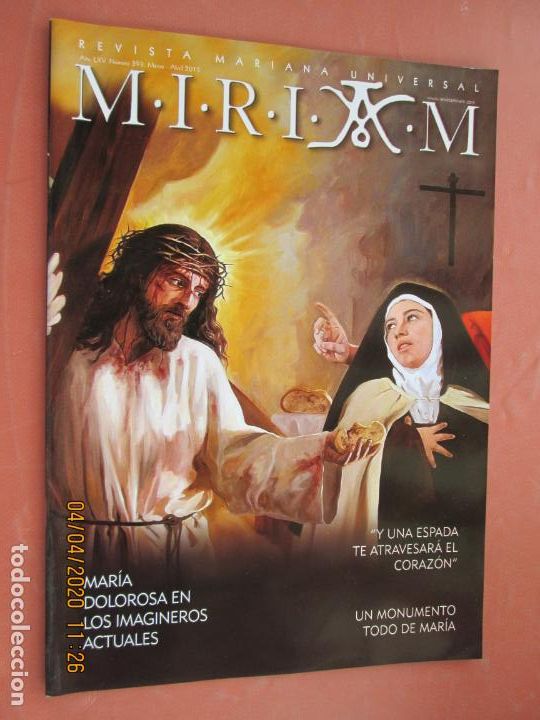 Second hand books: MIRIAM , REVISTA MARIANA UNIVERSAL N&ordm; 393 MARZO 2015 - MARIA DOLOROSA EN LOS IMAGINEROS ACTUALES
