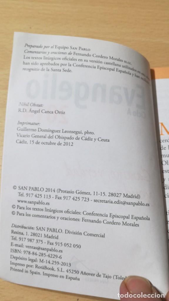 Libros de segunda mano: EVANGELIO 2014 - SAN PABLO	/ &Ntilde;203 - Foto 6
