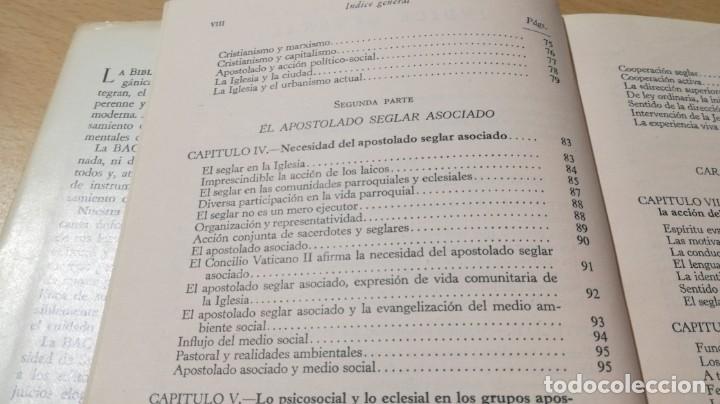 Libros de segunda mano: EL APOSTOLADO SEGLAR EN ESPA&Ntilde;A - COMISION EPISCOPAL - BAC	 /   	&Oacute;-301 - Foto 12
