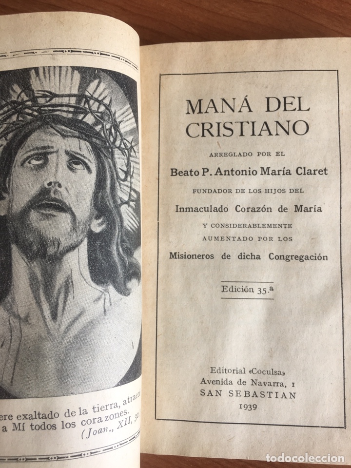 Libros de segunda mano: Man&aacute; del Cristiano. 1939 - Foto 2