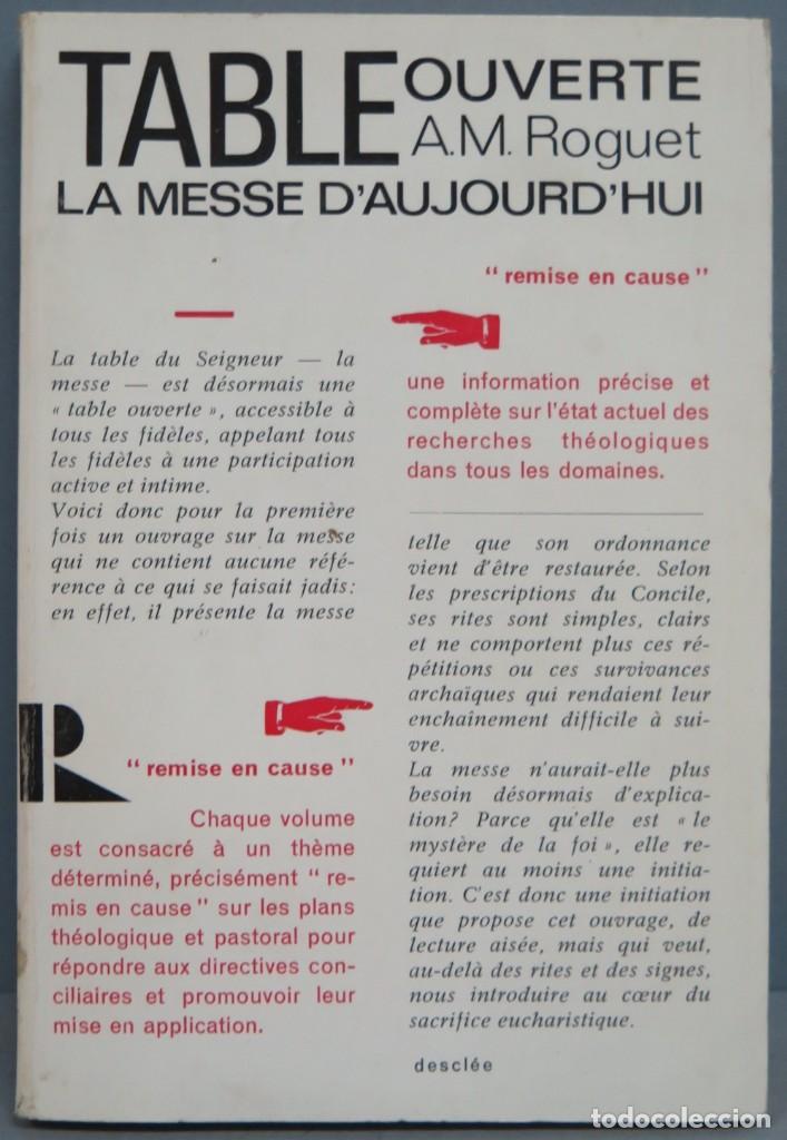 Libros de segunda mano: Table ouverte. La messe d&acute;aujourd&acute;hui. remise en cause - Foto 1