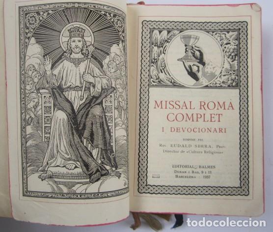 Libros de segunda mano: Missal rom&agrave; complet i devocionari - Eudald Serra - Foto 1