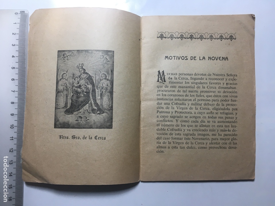 Libros de segunda mano: NOVENA DE NTRA. SRA. DE LA CERCA. VAL&Egrave;NCIA, 1958. - Foto 2