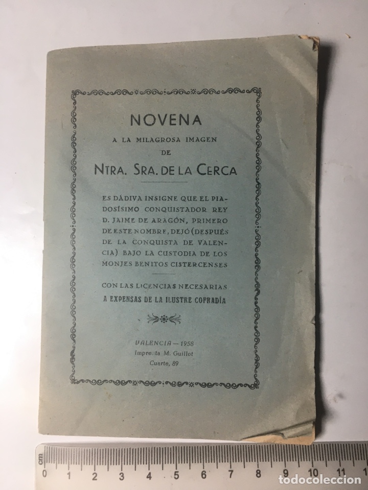 Libros de segunda mano: NOVENA DE NTRA. SRA. DE LA CERCA. VAL&Egrave;NCIA, 1958. - Foto 1