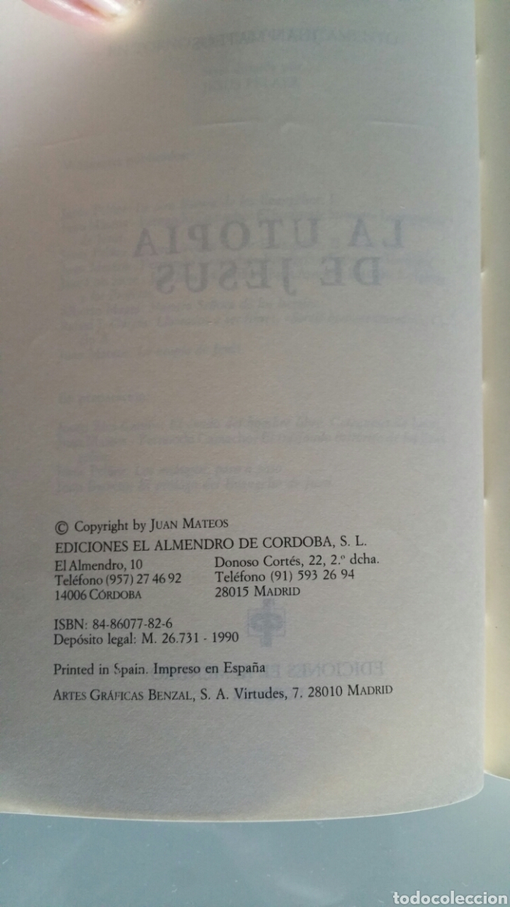 Libros de segunda mano: La utop&iacute;a de Jes&uacute;s. Juan Mateos, ediciones el almendro, 1990. - Foto 6