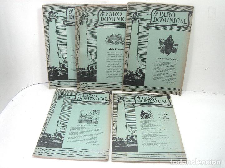 Libros de segunda mano: 5X FARO DOMINICAL 1948-CASA BAUTISTA DE PUBLICACIONES TEXAS EEUU-REVISTA TRIMESTRAL CRISTIANA-TOMO
