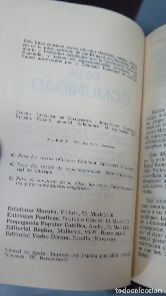 Libros de segunda mano: MISAL PARA LA COMUNIDAD - Foto 3