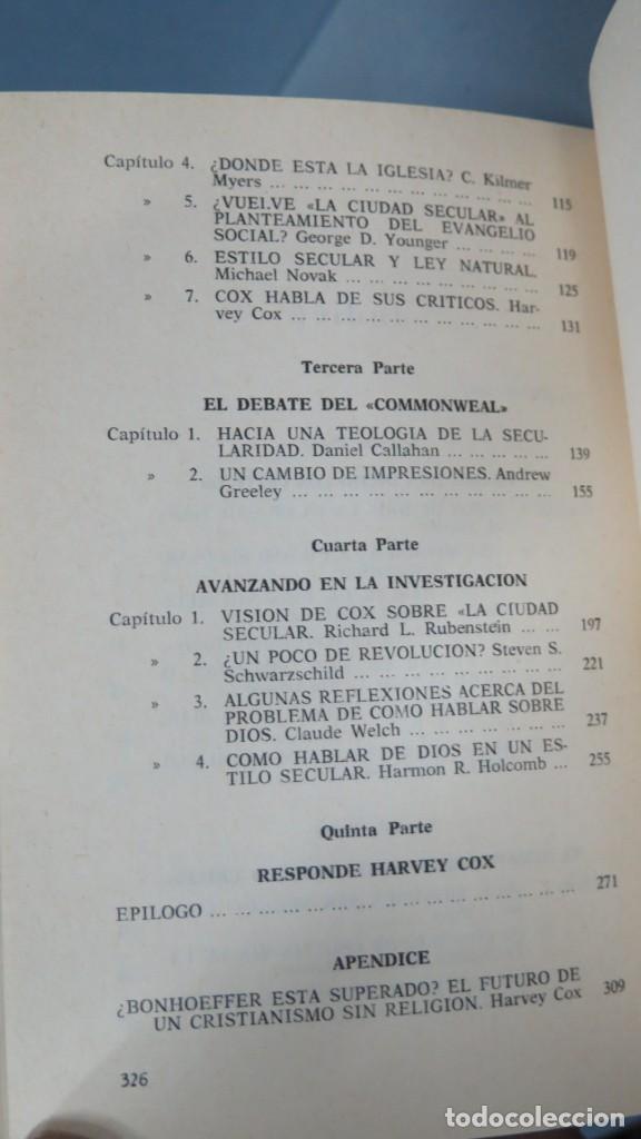 Libros de segunda mano: EL DEBATE SOBRE LA CIUDAD SECULAR. DAVID CALLAHAN - Foto 3