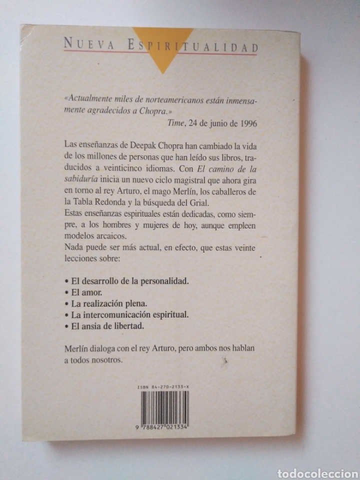 Libros de segunda mano: El camino de la sabidur&iacute;a / Deepak Chopra - Foto 2