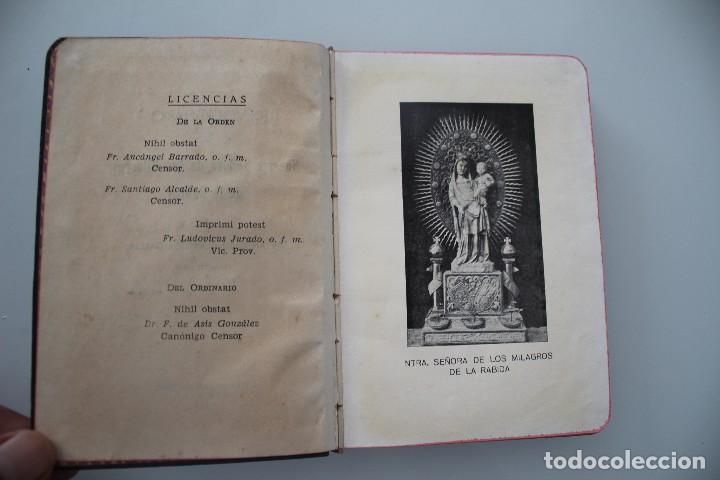 Libros de segunda mano: DEVOCIONARIO DE NUESTRA SE&Ntilde;ORA DE LOS MILAGROS DE LA R&Aacute;BIDA FRAY ANTONIO CORREDOR GARC&Iacute;A 1956 SEVILL