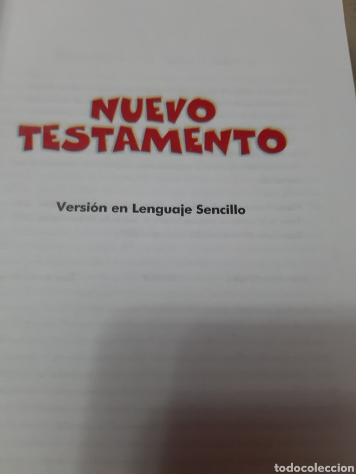 Libros de segunda mano: Libro Nuevo Testamento (Versi&oacute;n en Lenguaje Sencillo) - Foto 4