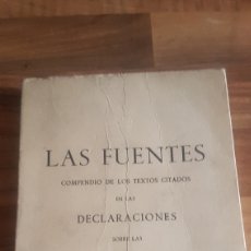 Libros de segunda mano: DIFÍCIL LIBRO LAS FUENTES DE LAS CARMELITAS DESCALZAS. Lote 209367952