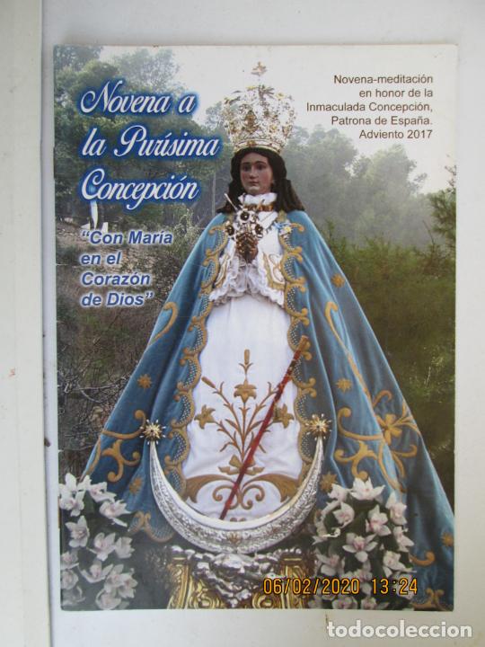 Gebrauchte B&uuml;cher: NOVENA A LA PUR&Iacute;SIMA CONCEPCI&Oacute;N - ADVIENTO 2017 - PORTADA VIRGEN DEL CASTILLO PUR&Iacute;SIMA DE YECLA.