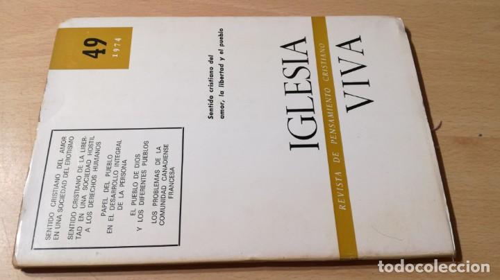 Libros de segunda mano: IGLESIA VIVA 49 1974 / T202