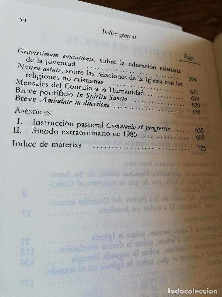 Libros de segunda mano: DOCUMENTOS DEL VATICANO II. CONSTITUCIONES, DECRETOS. DECLARACIONES (BAC) - Foto 3