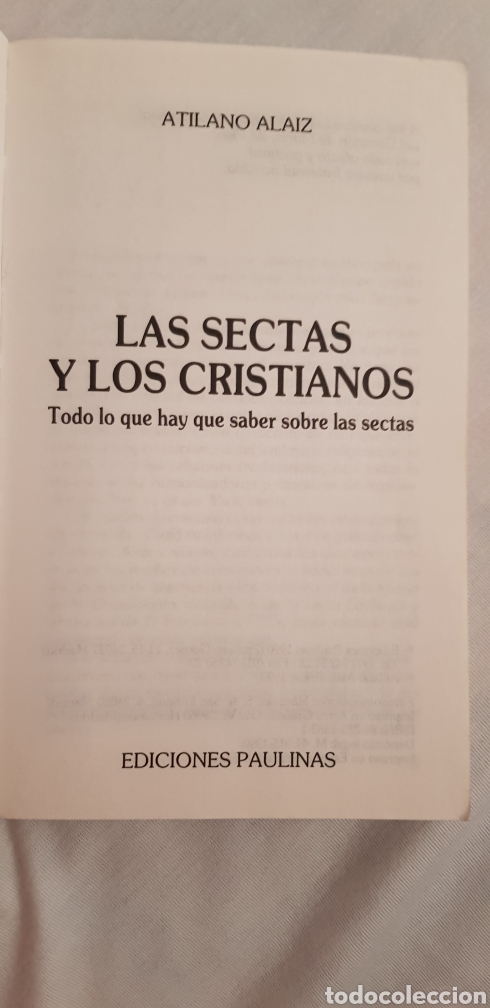 Libros de segunda mano: Libro LAS SECTAS Y LOS CRISTIANOS. Ediciones Paulinas - Foto 3