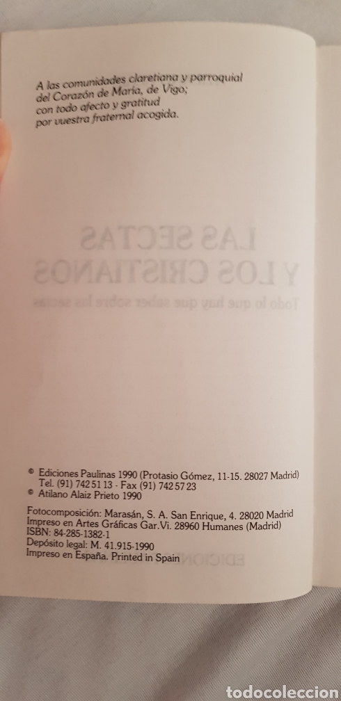 Libros de segunda mano: Libro LAS SECTAS Y LOS CRISTIANOS. Ediciones Paulinas - Foto 4