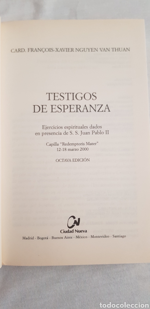 Libros de segunda mano: Libro TESTIGOS DE ESPERANZA. Editorial Ciudad Nueva - Foto 5