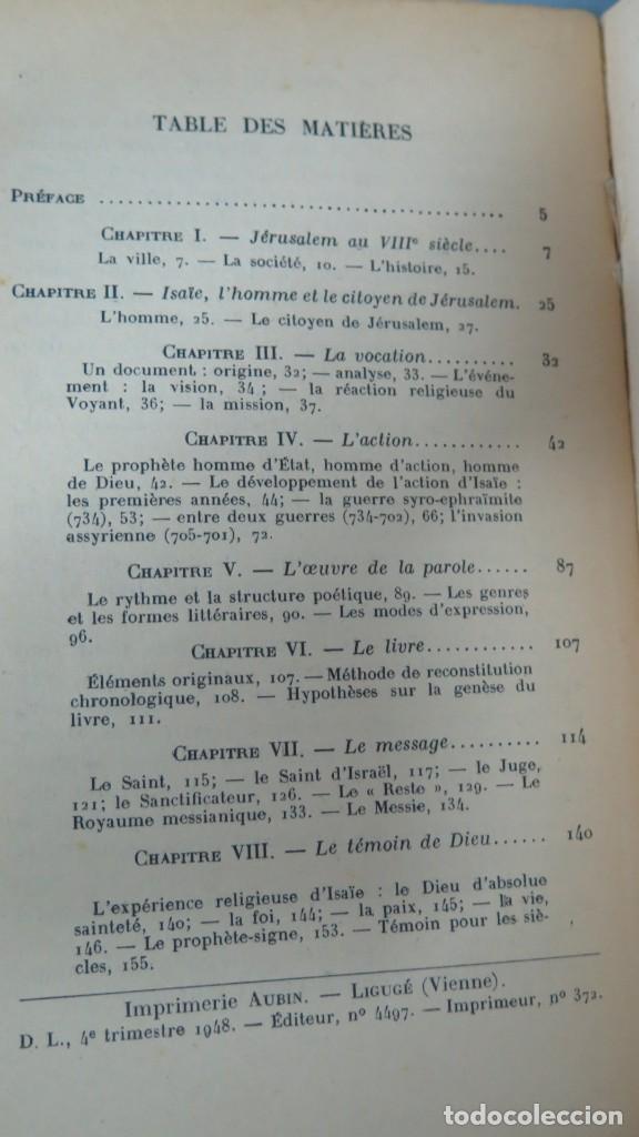 Libros de segunda mano: ISAIE. BRILLET. CERF - Foto 2