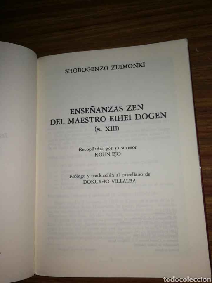 Libros de segunda mano: Ense&ntilde;anzas Zen de Eihei DOGEN (s. XIII) - Foto 5