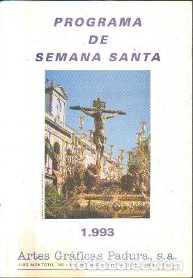 Libros de segunda mano: PROGRAMA DE SEMANA SANTA. 1993. A-SESANTA-1885