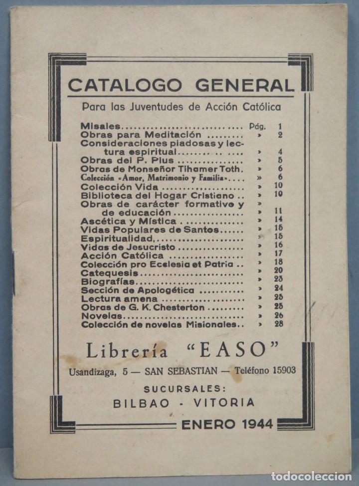 Livres d'occasion: CATALOGO GENERAL PARA LAS JUVENTUDES DE ACCION CATOLICA. LIBRERIA EASO. 1944