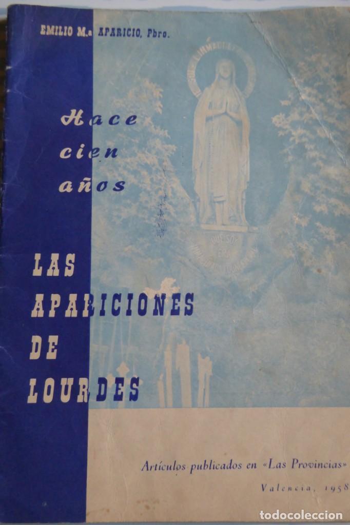 Libros de segunda mano: LAS APARICIONES DE LOURDES. E. M&ordf; APARICIO 1958 - Foto 1