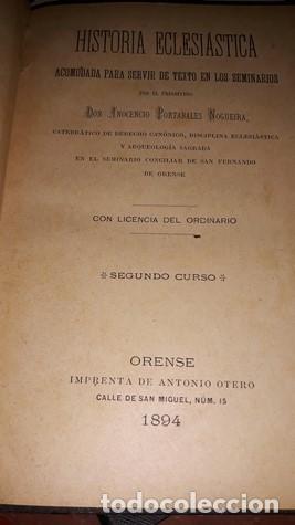 Libros de segunda mano: HISTORIA ECLESIASTICA. - Foto 2