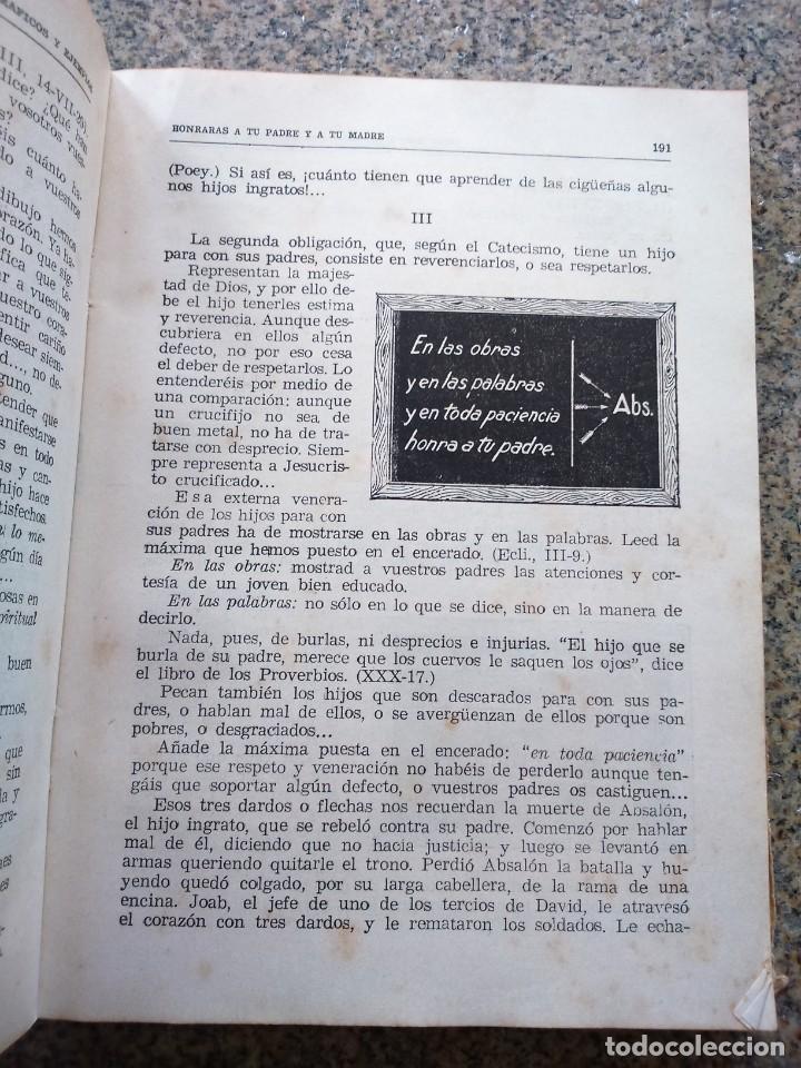 Libros de segunda mano: CATECISMO - EXPLICADO CON GRAFICOS Y EJEMPLOS -- DANIEL LLORENTE -- 1960 -- - Foto 2