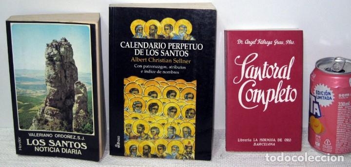 Libros de segunda mano: 3 LIBROS SANTOS y SANTORAL. - Foto 2