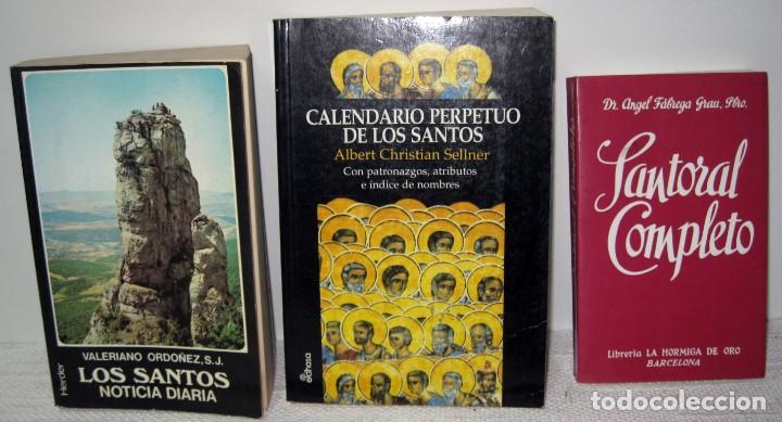Libros de segunda mano: 3 LIBROS SANTOS y SANTORAL. - Foto 1