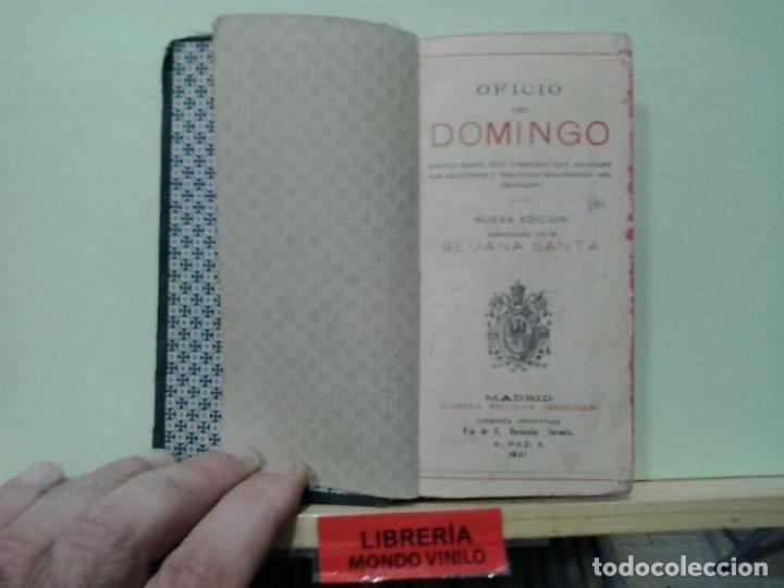 Libros de segunda mano: LMV - Oficio del domingo, devocionario - Foto 2