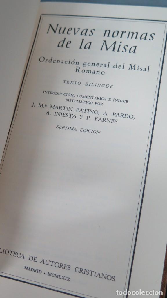 Libros de segunda mano: 1969.- NUEVAS NORMAS DE LA MISA. B.A.C - Foto 2