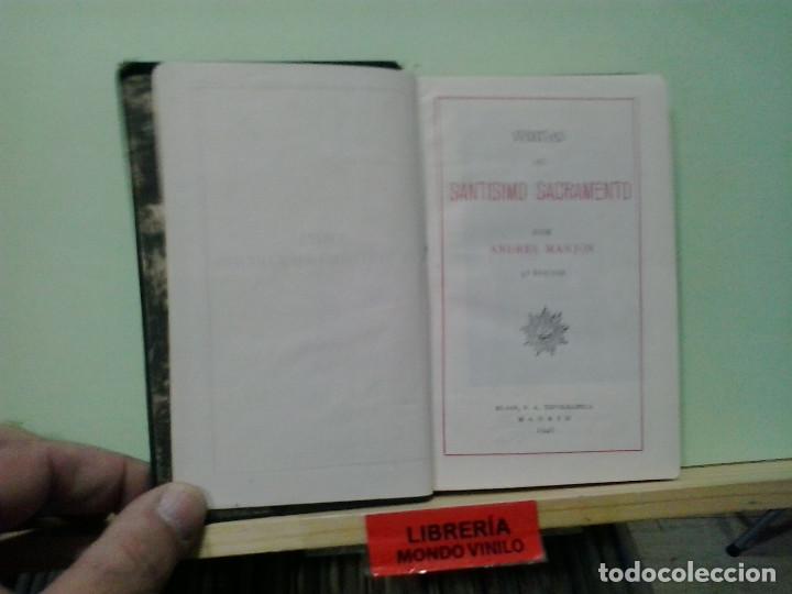 Libros de segunda mano: Visitas al Sant&iacute;simo Sacramento. Andr&eacute;s Manj&oacute;n - Foto 2