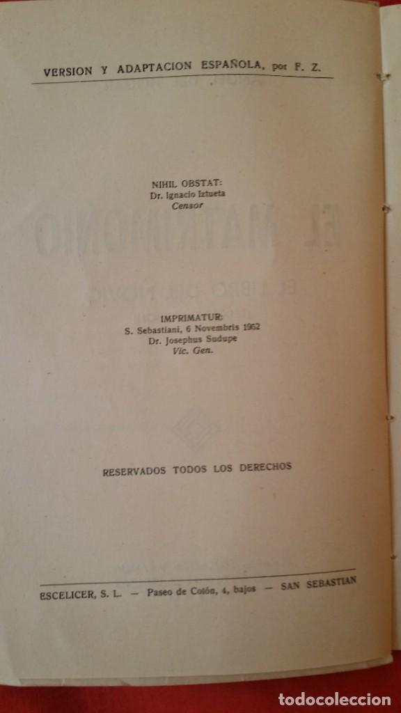 Libros de segunda mano: LIBRO EL MATRIMONIO 1952 - Foto 2