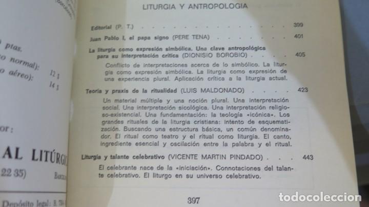 Libros de segunda mano: LITURGIA Y ANTROPOLOGIA. PHASE - Foto 2