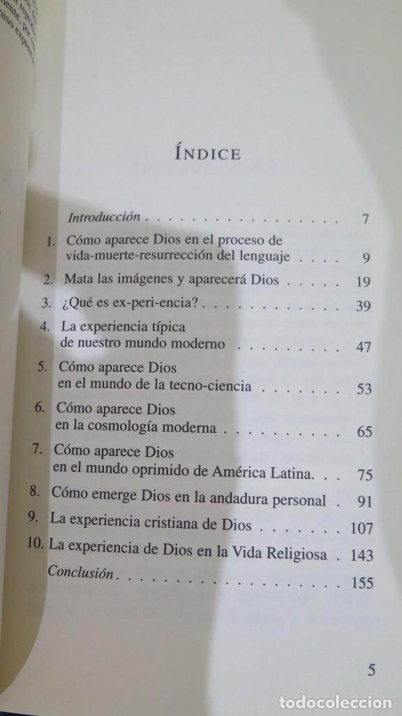 Libros de segunda mano: EXPERIMENTAR A DIOS. BOFF - Foto 2