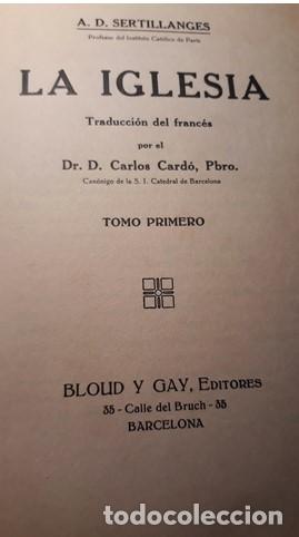Libros de segunda mano: LA IGLESIA. TOMO PRIMERO - Foto 2