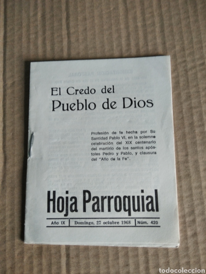 Libros de segunda mano: Librito El credo del pueblo de Dios - Foto 1