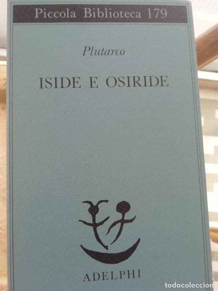 Libros de segunda mano: Iside e Osiride de Plutarco en italiano - Foto 1